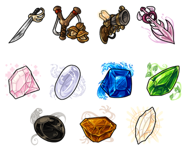 Weapons and Crystals