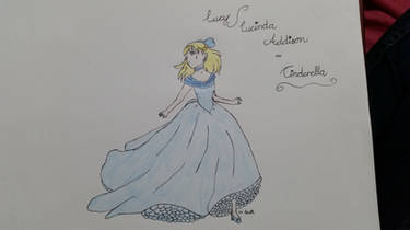 Lucinda Addison(Lucy) dressed as Cinderella 