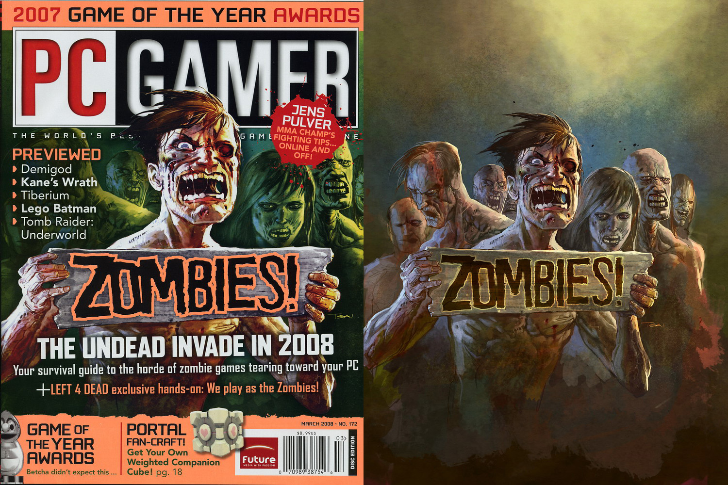 ZOMBIES for PCGamer magazine