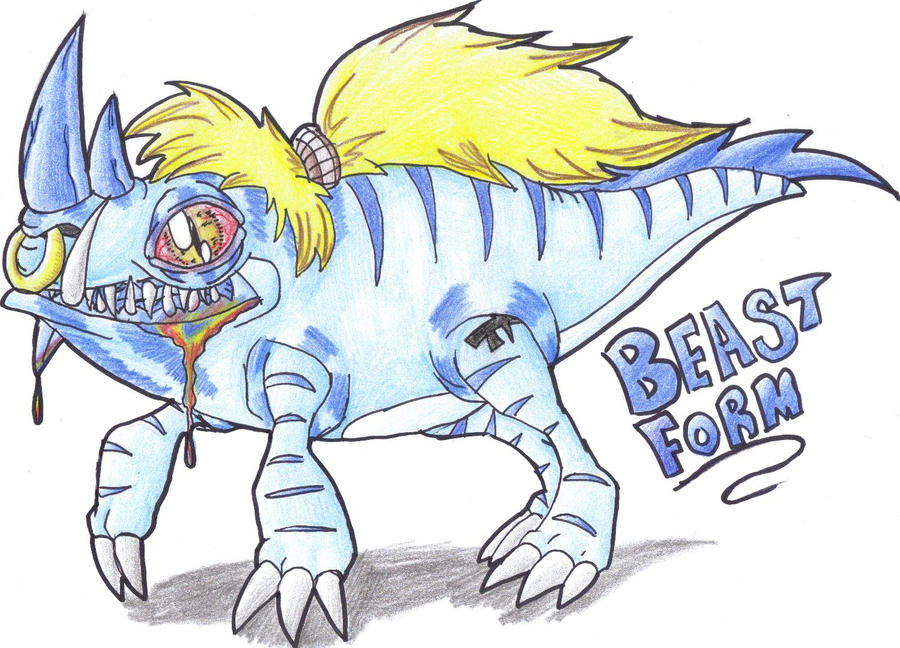 Beast First Form My OC - Beast Form by MotherGarchomp622 on DeviantArt