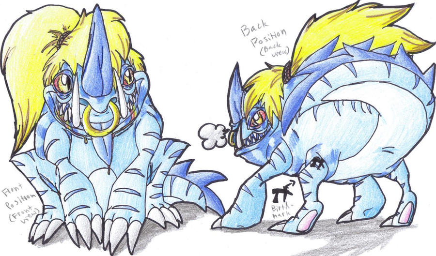 Beast First Form My OC - Beast Form Front+Back by MotherGarchomp622 on DeviantArt