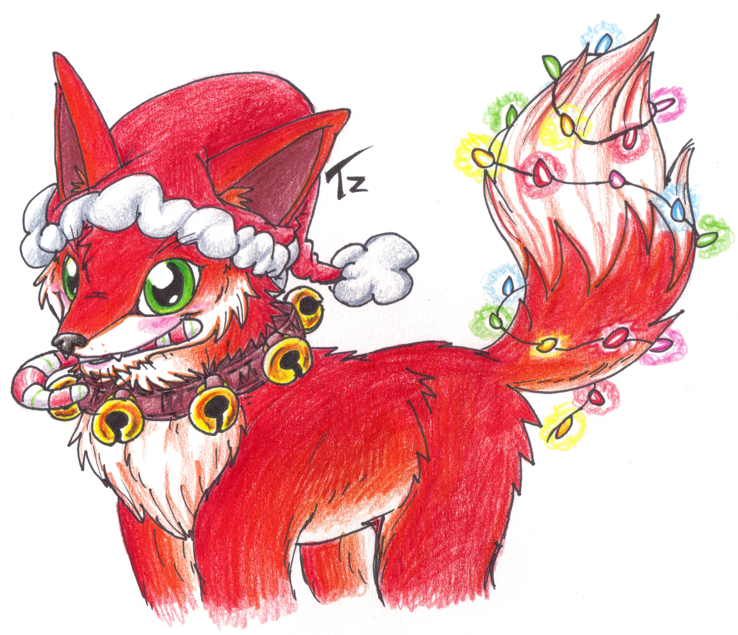 Christmas Red Fox