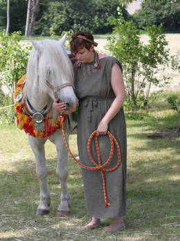 Roman woman with horse