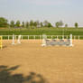 Show Jumping Riding Arena Stock