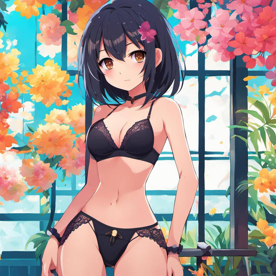 Anime Girl In Black Bra And Panties By Eggman537 On DeviantArt anime-girl-in-black-bra-and-panties-by-eggman537-on-deviantart