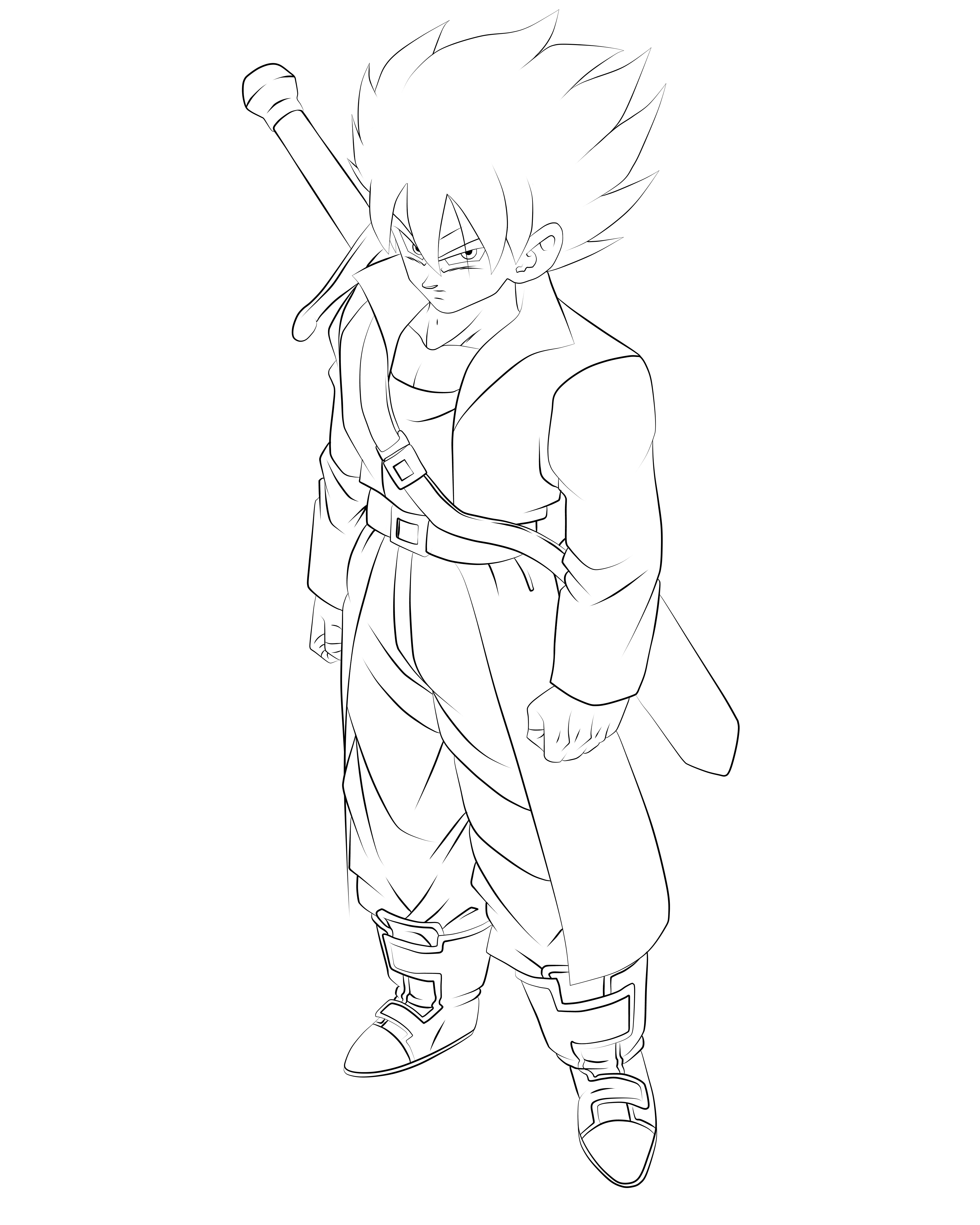 Kiro XV (Xenoverse) (LineArt).