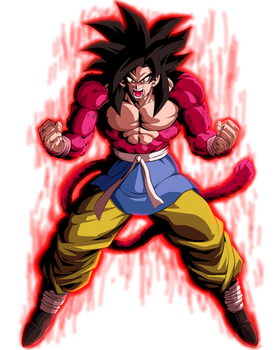 Super Saiyayin 4 Maximo Poder Goku GT LR (Aura)