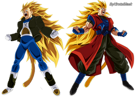 Super Saiyayin 3 Xeno Ryu y Xeno Kohaku