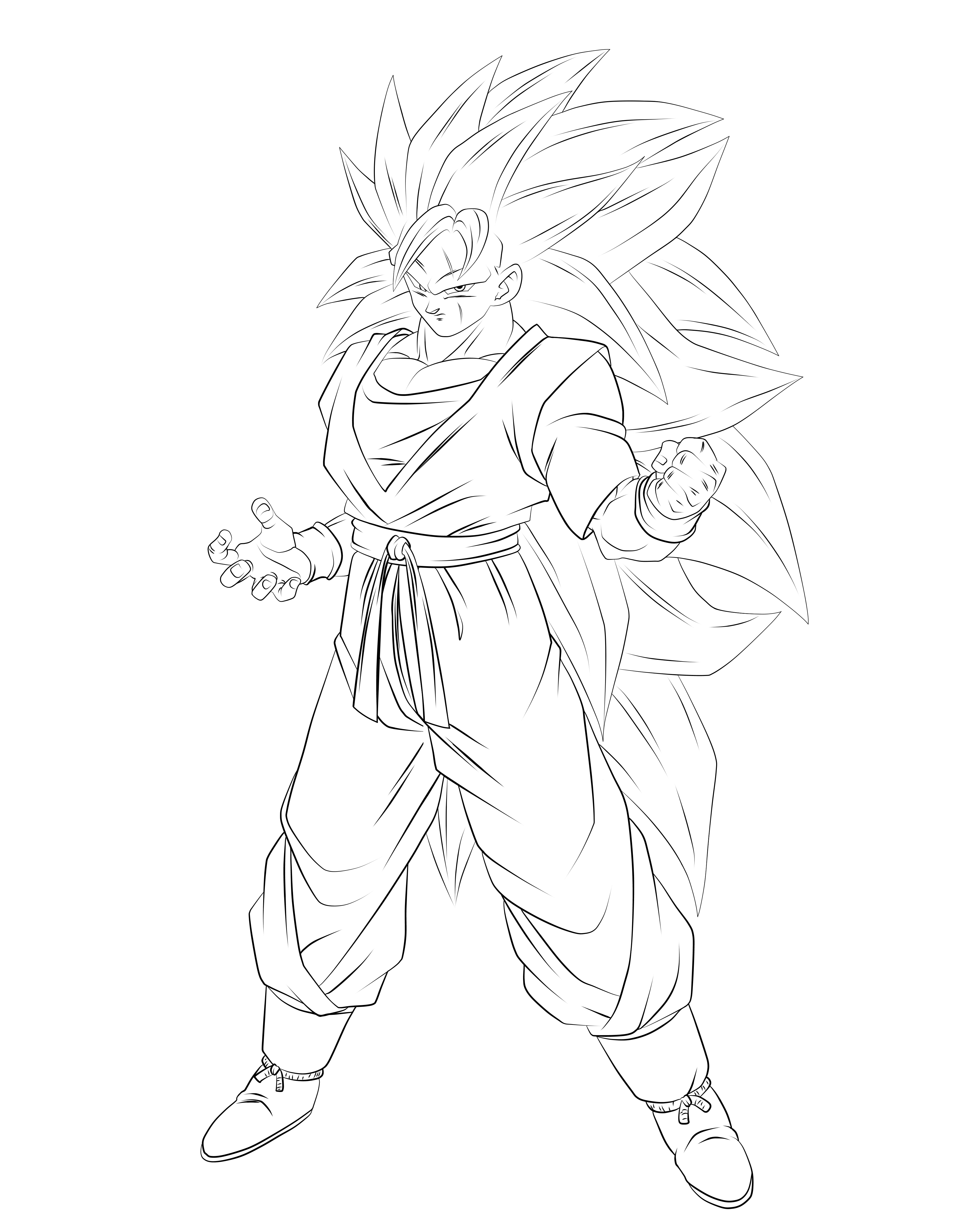 Super Saiyayin 3 Gohan del Futuro (LineArt)