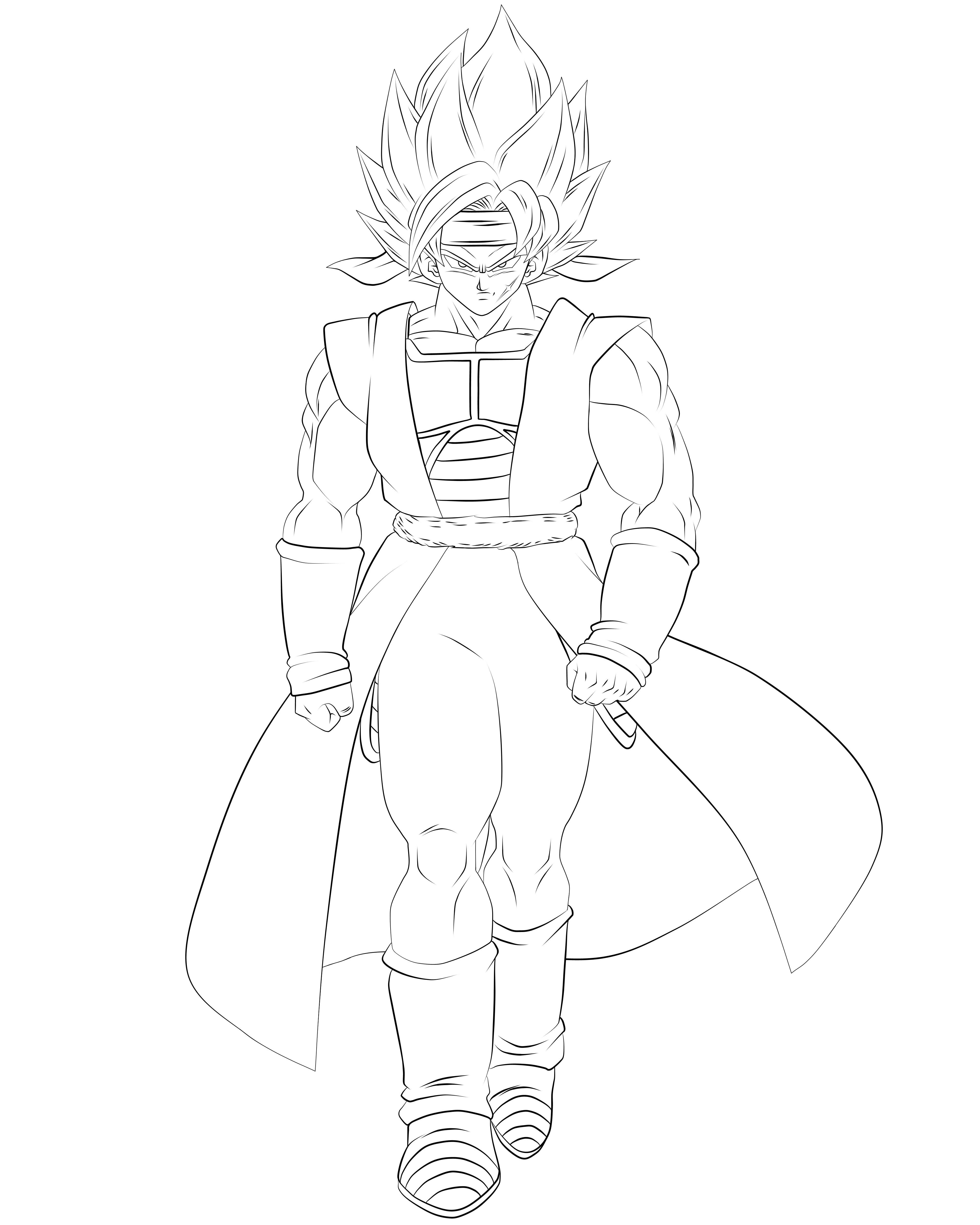 Super Saiyayin Bardock (LineArt)