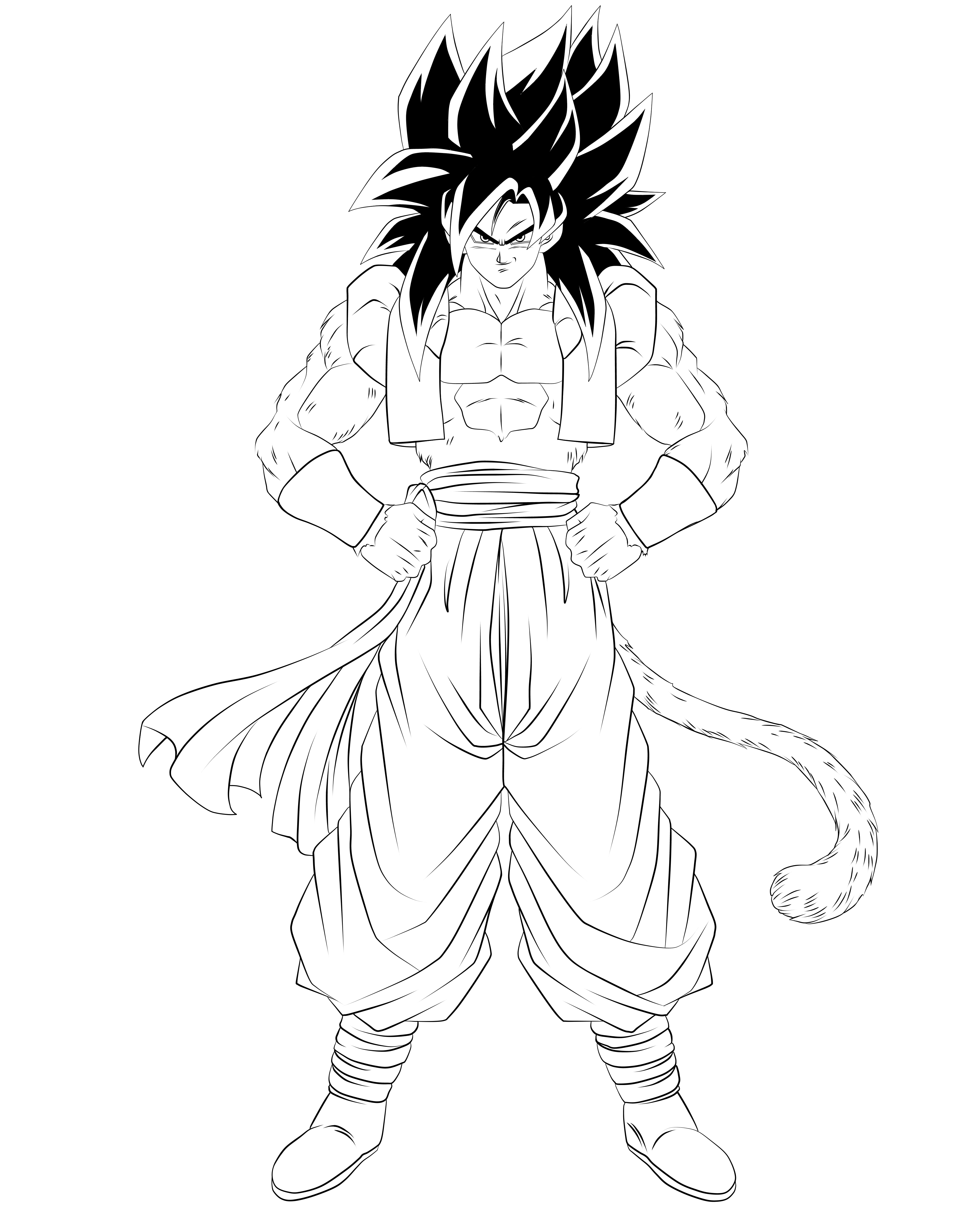 Super Saiyayin 4 Koruha (LineArt)