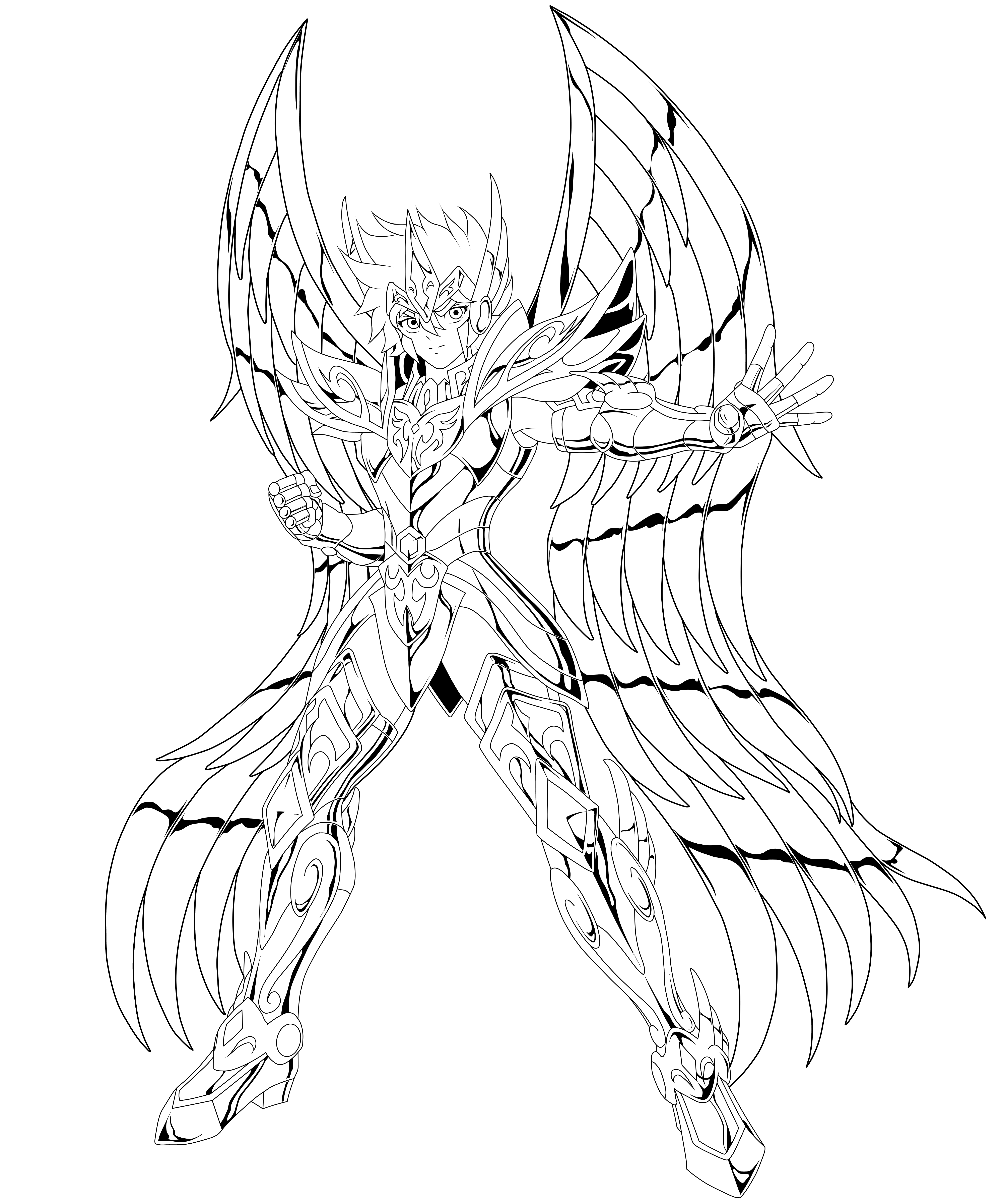 Sagittarius Iseei God Cloth (LineArt)