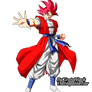Dios Super Saiyayin Xeno Goku (Redraw)