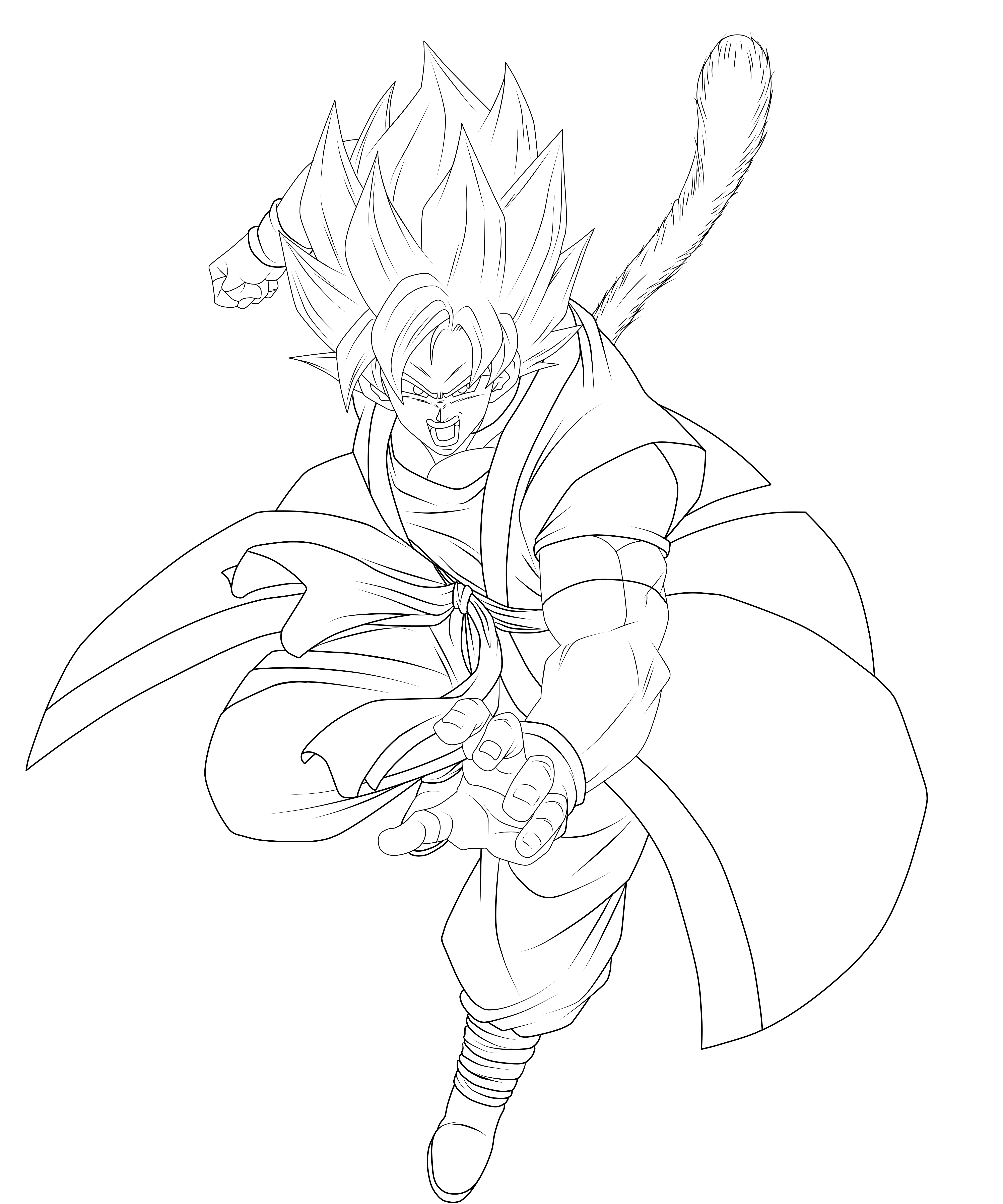 Super Saiyayin Xeno Kohaku (LineArt)