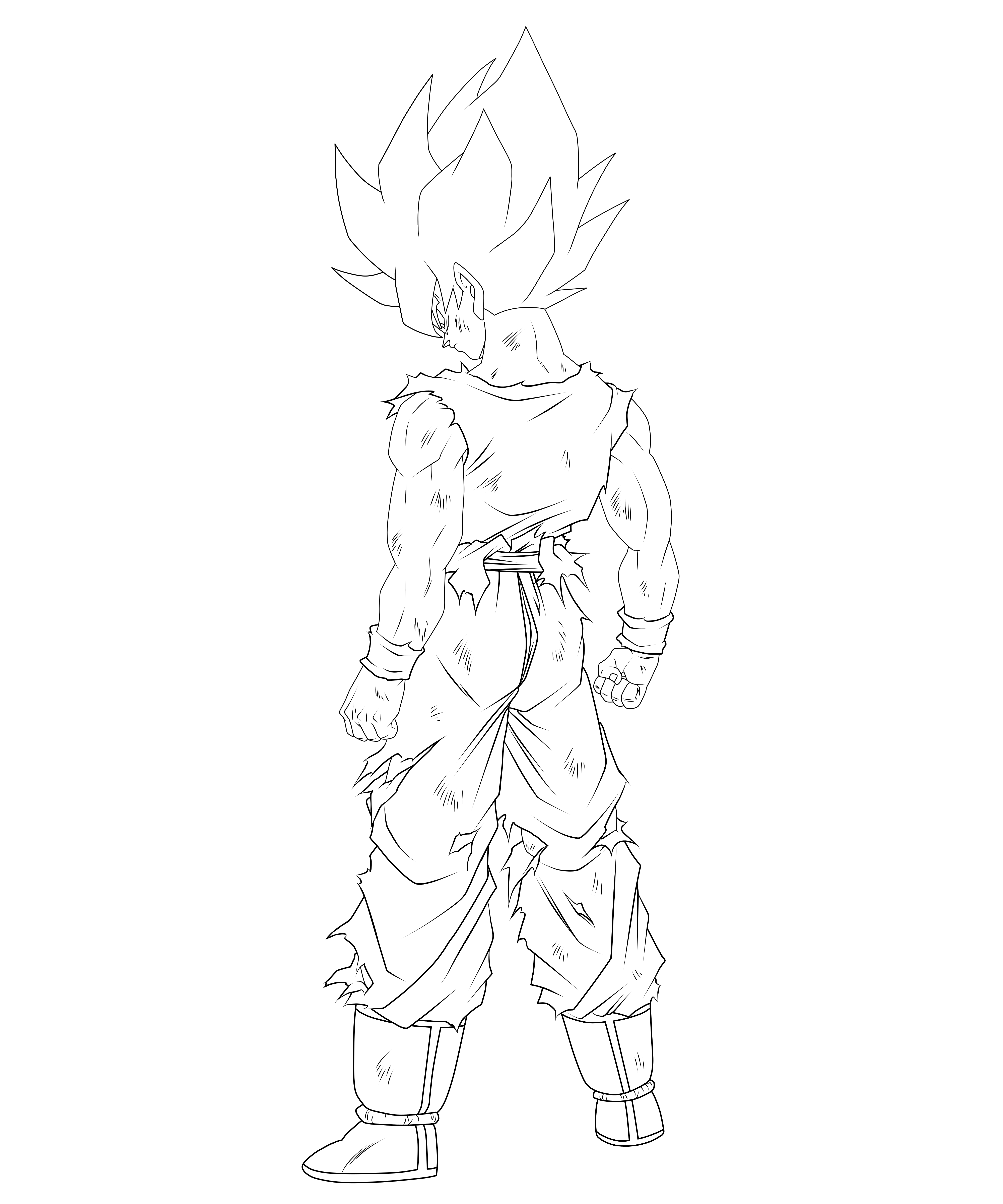 Super Saiyayin Goku (LineArt)