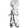 Super Saiyayin 2 Son Gohan LR (LineArt)