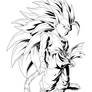 Super Saiyayin 3 Goku GT LR (LineArt)
