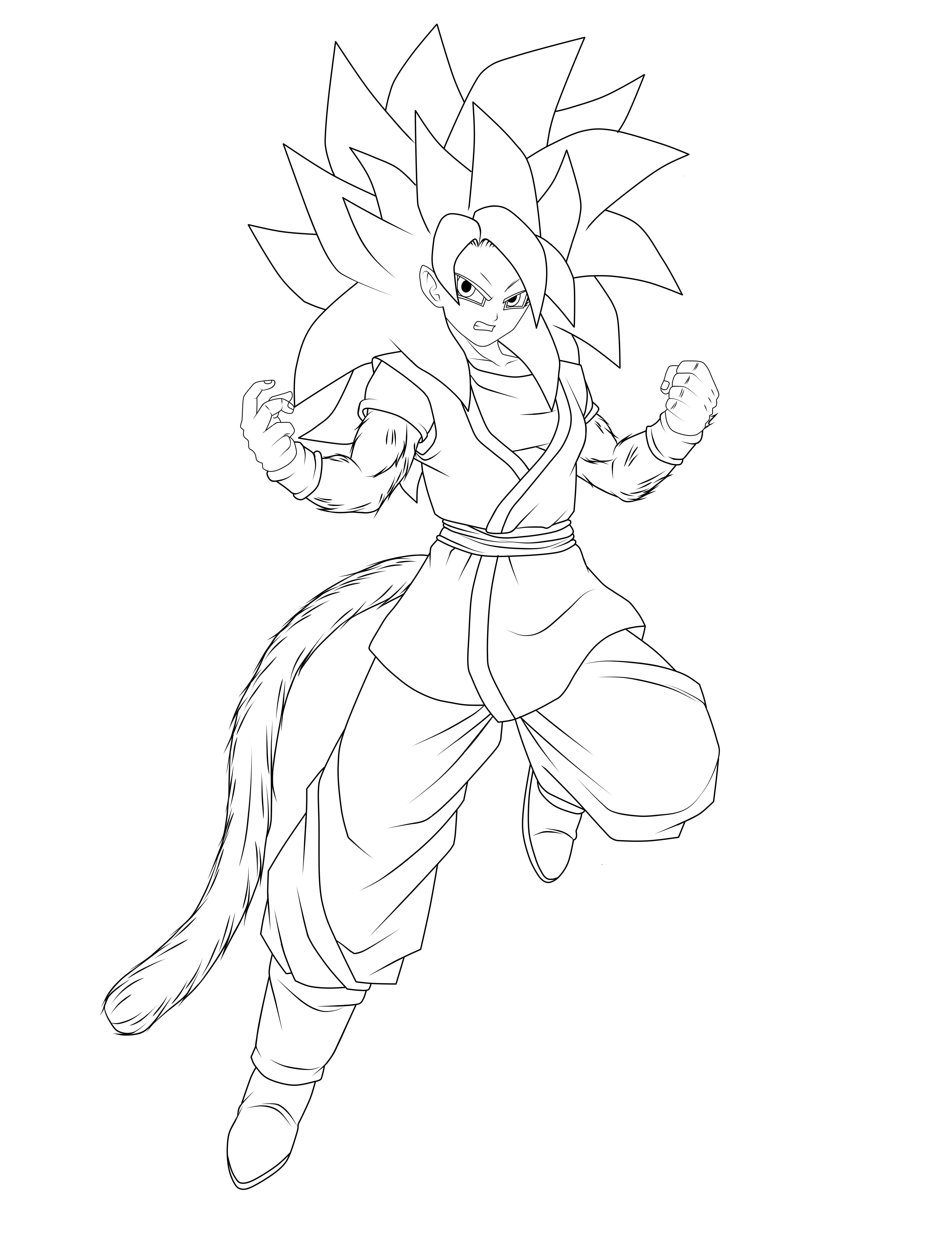 Super Saiyayin 4 Son Yumma (LineArt)
