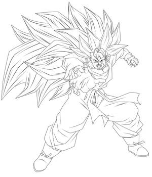 Super Saiyajin 3 Gohan del Futuro (LineArt)