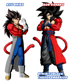Super Saiyajin 4 Son Kohaku y Ryu LR