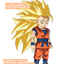 Super Saiyajin 3 Son Goku Mini Daima DBA