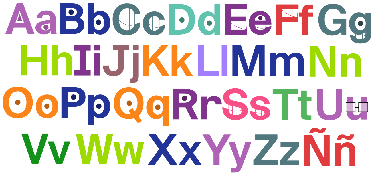 Ihhos Tvokids Cast Latin Alphabet By Oreoandeeyore On Deviantart