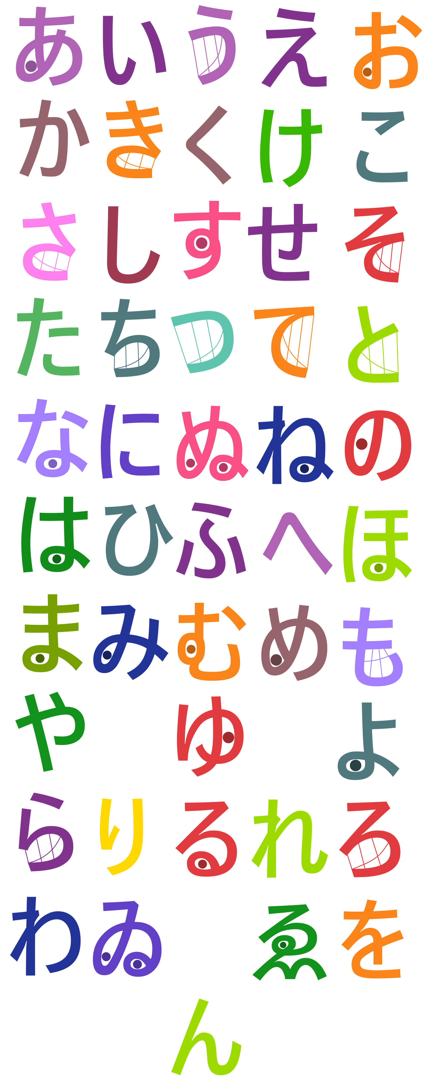Ihhos Tvokids Cast Japanese Hiragana By Oreoandeeyore On Deviantart Ihhos Tvokids Cast Japanese Hiragana By Oreoandeeyore On Deviantart
