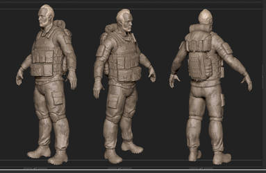 900 tri Soldier Wip 3 drapery and other fun things by emaciate