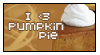 'I love pumpkin pie' Stamp by BlackVioletsAreReal