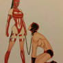 Bondage Elektra and Daredevil