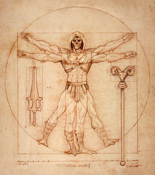 Vitruvian Skeleltor by AlessandroConti