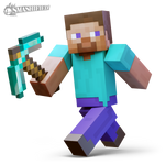 Minecraft Steve... Smashified? by hextupleyoodot