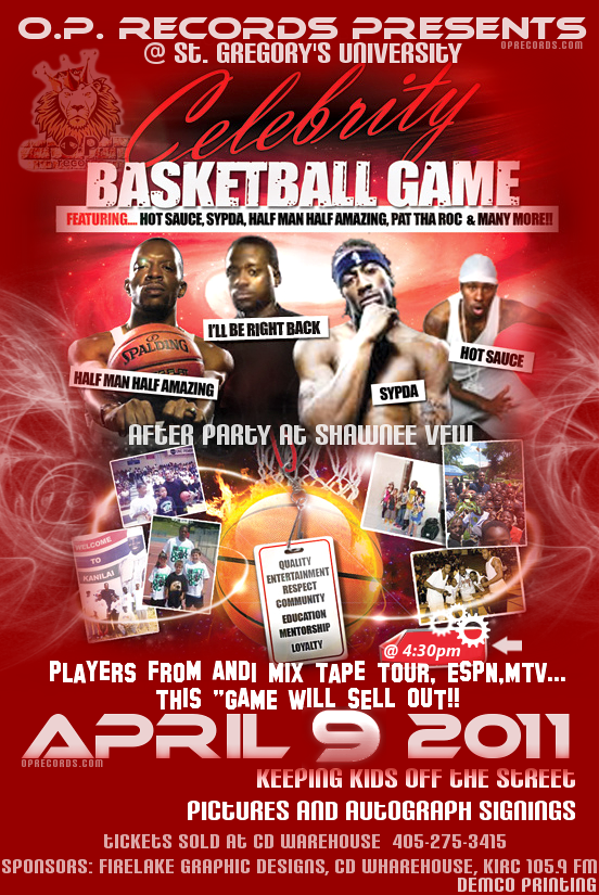 Celebrity Streetballers Flyer