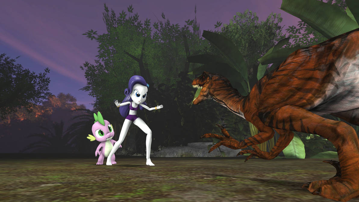 EQG Rarity vs Raptor prequel by shrunkenlover on DeviantArt
