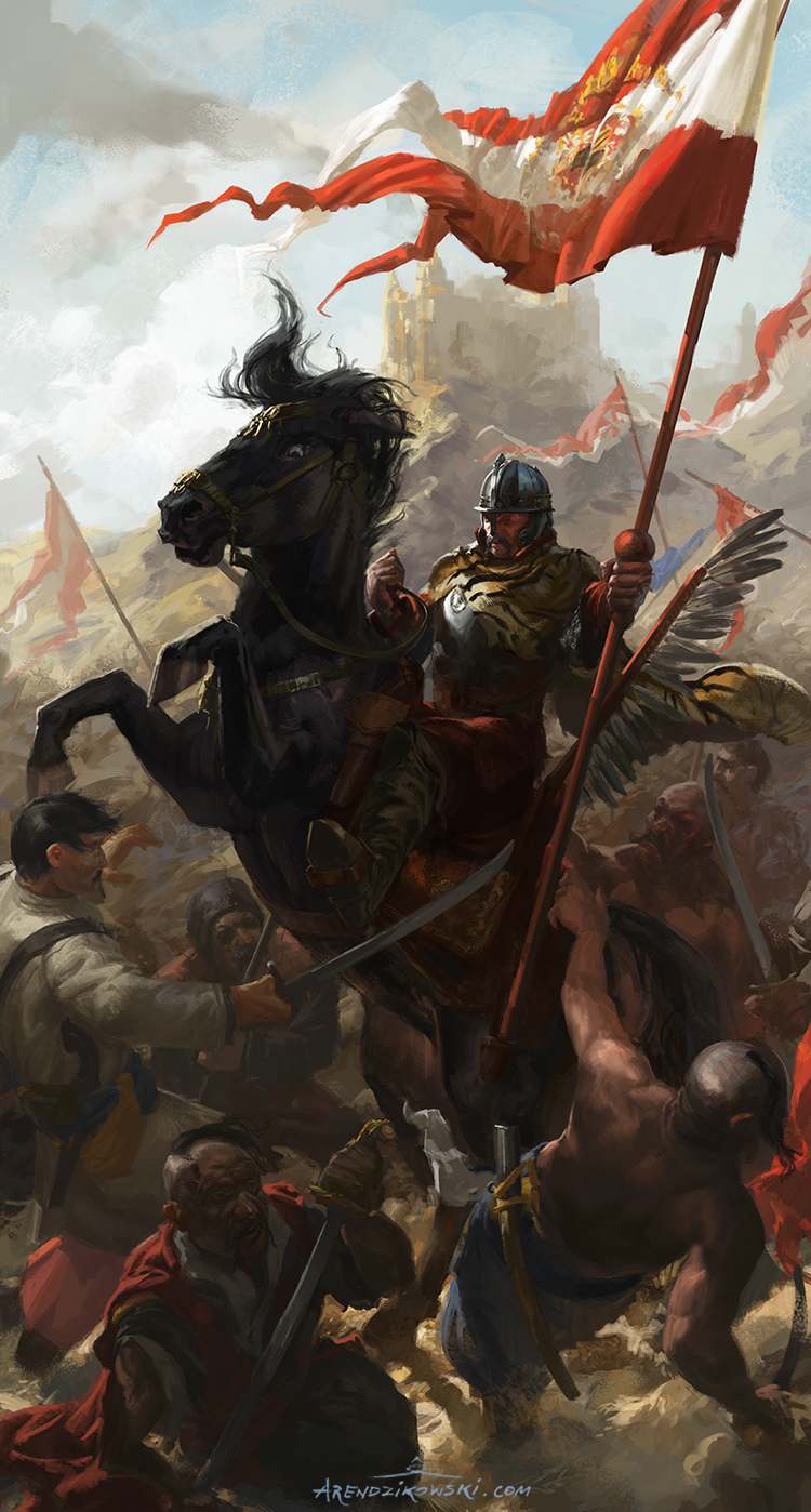Polish Winged Hussar Bannerman by wildheadache