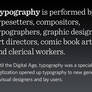 Typography is...