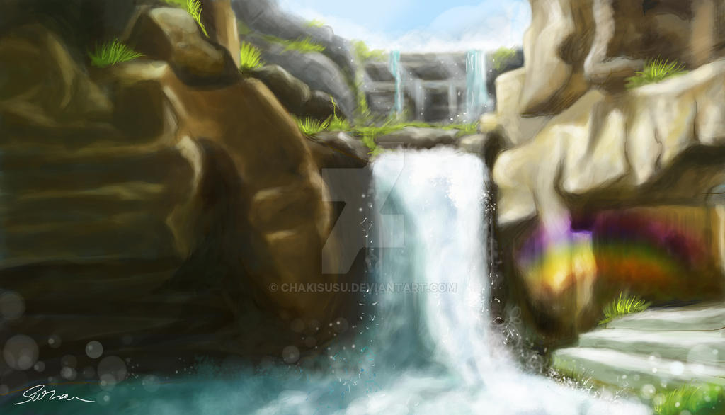 Water-fall by chakisusu on DeviantArt