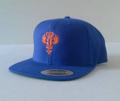 Three Kings Inc. Blue Snapback with Orange logo