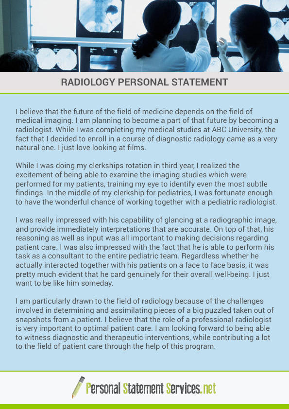Sample Radiographer Supporting Statements Radiology personal statement by PSexamples on DeviantArt