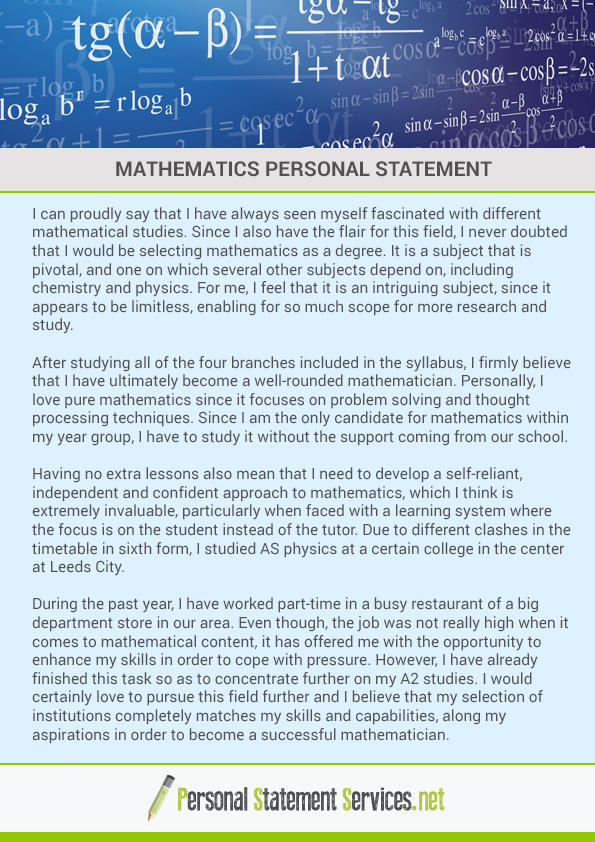 Mathematics personal statement by PSexamples on DeviantArt