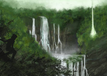 Waterfall landscape