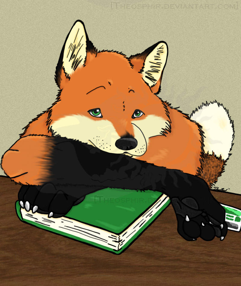 Library Fox by Theosphir on DeviantArt