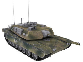 M1 Abrams Tank Custom Textured