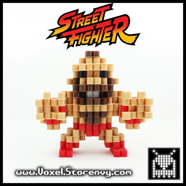 Zangief 3D Voxel Perlerbead (#Streetfighter)