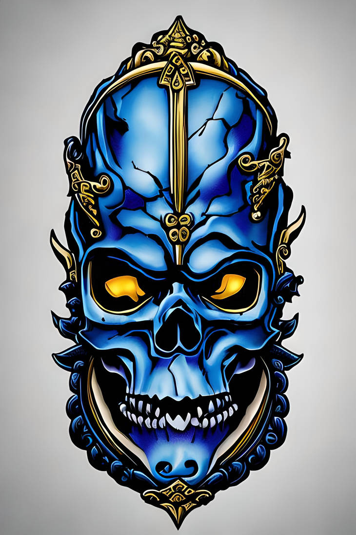 Skull Death Tattoo Design by DeathApparel on DeviantArt