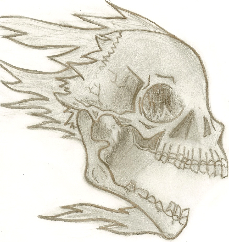 Flaming Skull