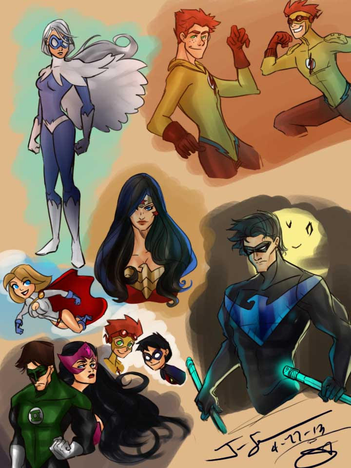 DC DOODLES by J-Spence on DeviantArt