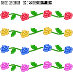 Blue Roses Divider Roses dividers by anineko on DeviantArt
