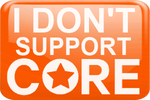 I DON'T SUPPORT CORE! - button F2U by anineko