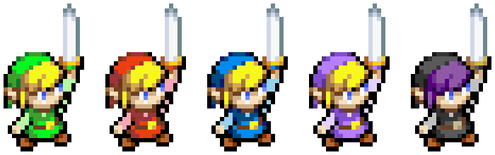 Zelda: four swords - Link pixels by anineko on DeviantArt